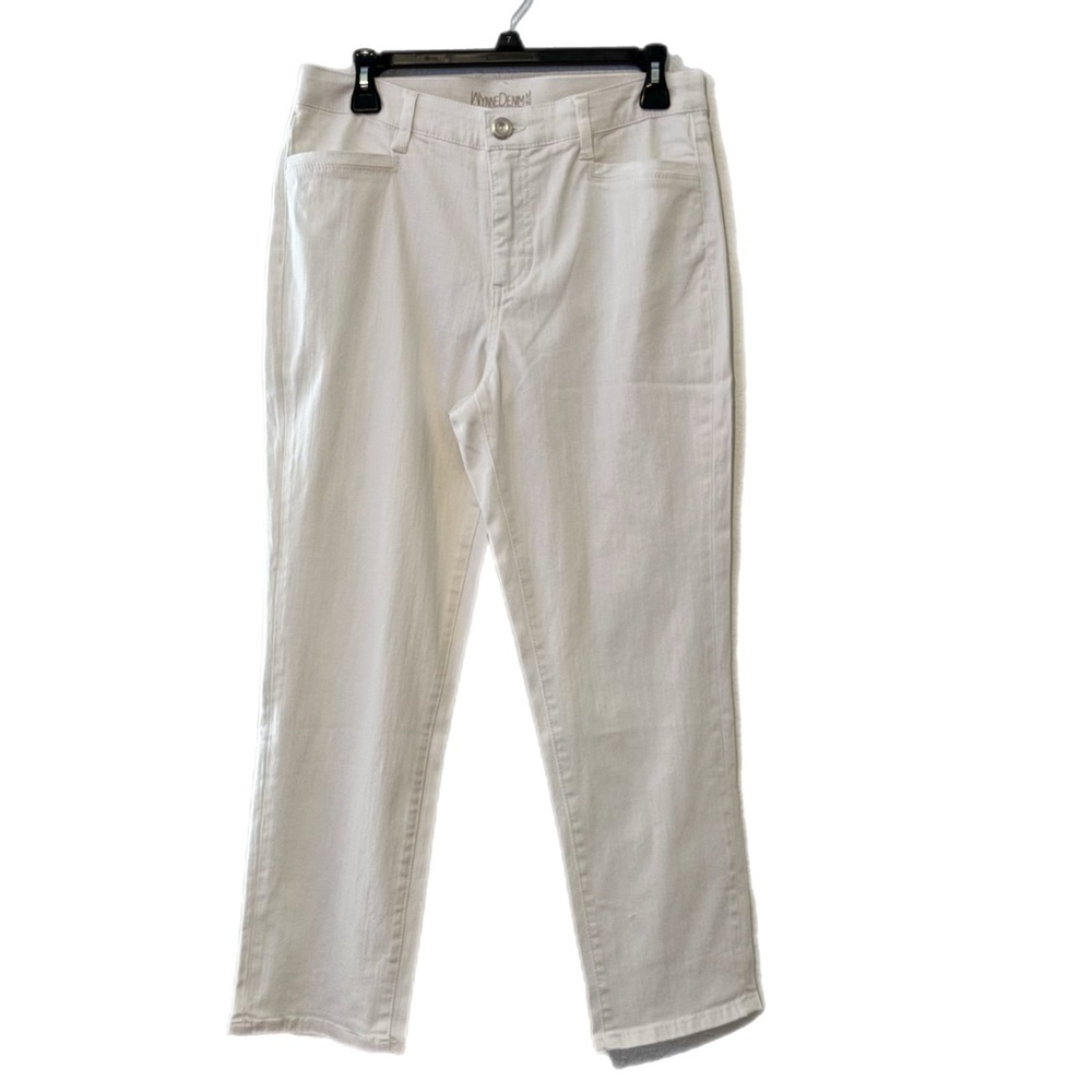 Wynne Denim White Straight-Leg Jeans NWOT